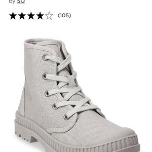 SO Dragonfruit Woman’s Ankle Boots - Light Gray, Size 9- Brand New